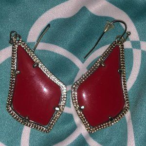 Medium Size Red Kendra Scott Earrings